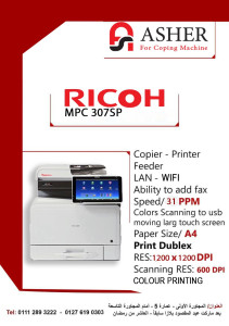 Ricoh mpc 307